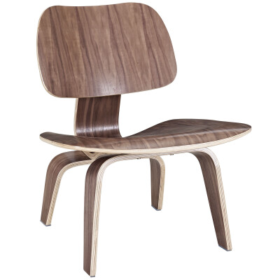 EEI-510-WAL Fathom Wood Lounge Chair Walnut