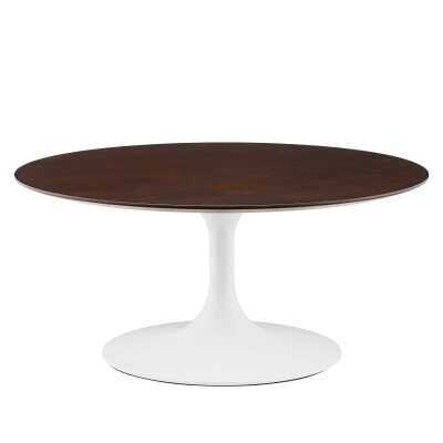 EEI-5187-WHI-CHE Lippa 36" Round Coffee Table