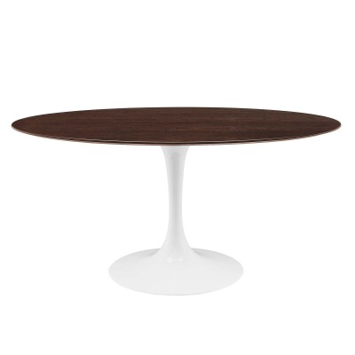 EEI-5194-WHI-CHE Lippa 60" Oval Dining Table