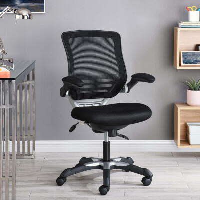 Eei 594 Blk Edge Mesh Office Chair Black