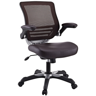 EEI-595-BRN Edge Vinyl Office Chair Brown