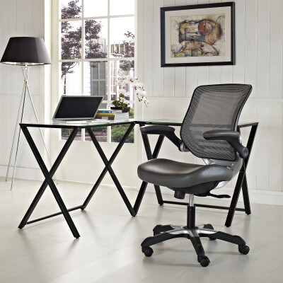 EEI-595-GRY Edge Vinyl Office Chair Gray
