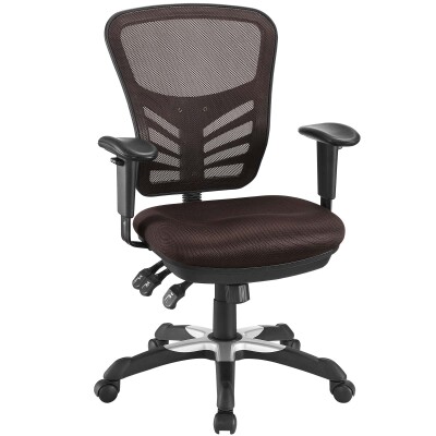 EEI-757-BRN Articulate Mesh Office Chair Brown