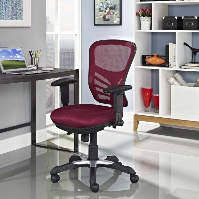 EEI-757-RED Articulate Mesh Office Chair Red