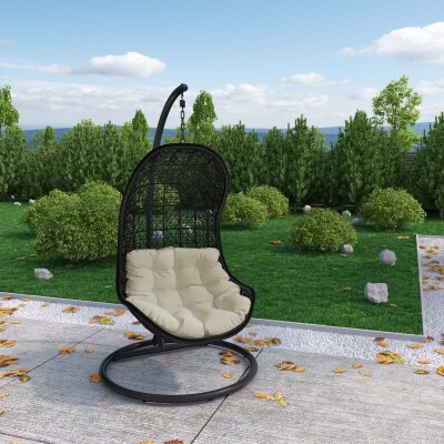 EEI-806-SET Parlay Swing Outdoor Patio Fabric Lounge Chair