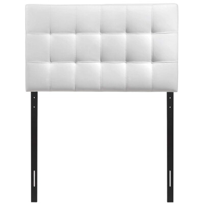 MOD-5149-WHI Lily Twin Upholstered Vinyl Headboard White