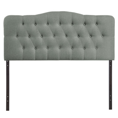 MOD-5158-GRY Annabel King Upholstered Fabric Headboard Gray