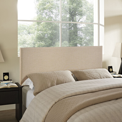 MOD-5211-CAF Region Queen Upholstered Fabric Headboard