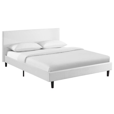 MOD-5418-WHI Anya Full Fabric Bed White