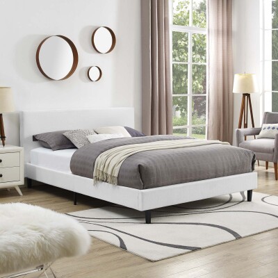 MOD-5418-WHI Anya Full Fabric Bed White