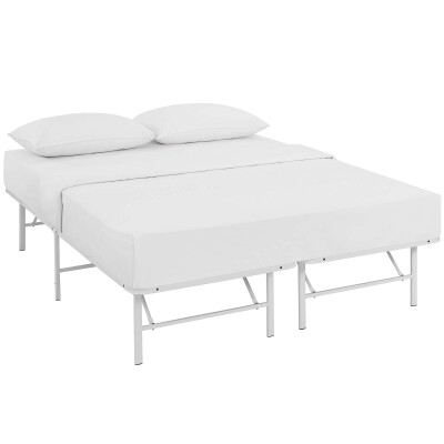 MOD-5428-WHI Horizon Full Stainless Steel Bed Frame Expectation White