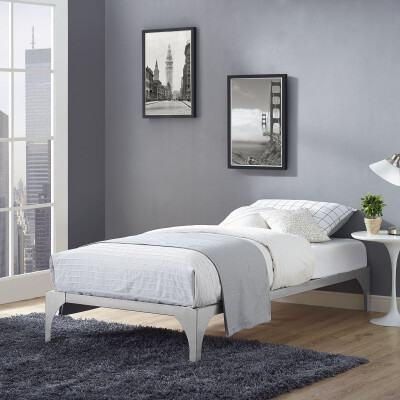 MOD-5430-SLV Ollie Twin Bed Frame Silver