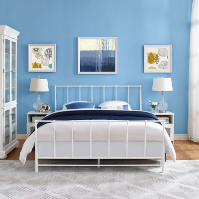 MOD-5481-WHI Estate Full Bed White