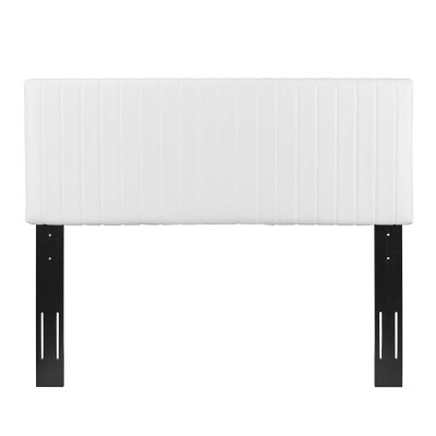 MOD-6096-WHI Keira Full/Queen Faux Leather Headboard White