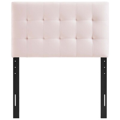 MOD-6118-PNK Lily Biscuit Tufted Twin Performance Velvet Headboard Pink