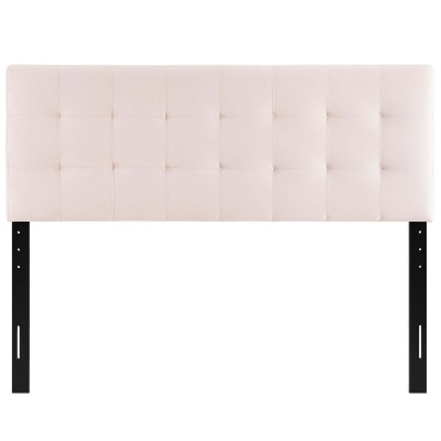 MOD-6119-PNK Lily Biscuit Tufted Full Performance Velvet Headboard Pink