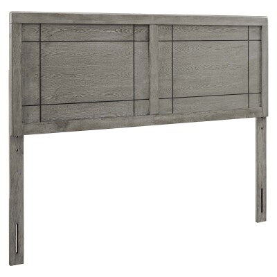 MOD-6222-GRY Archie Queen Wood Headboard Gray
