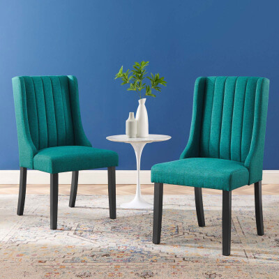 EEI-4245-TEA Renew Parsons Fabric Dining Side Chairs (Set of 2) Teal