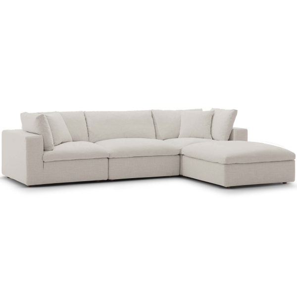 5-Piece Contemporary Fabric Sectional Sofa Set S150R 