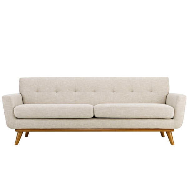 Engage Upholstered Fabric Sofa Beige
