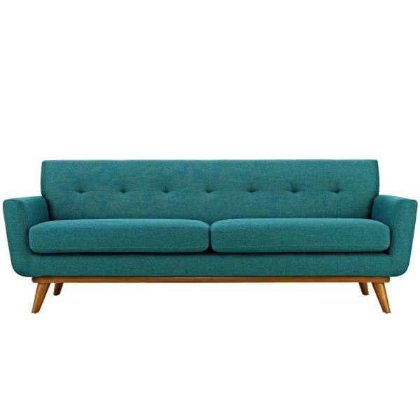 Engage Upholstered Fabric Sofa in Teal by Modway