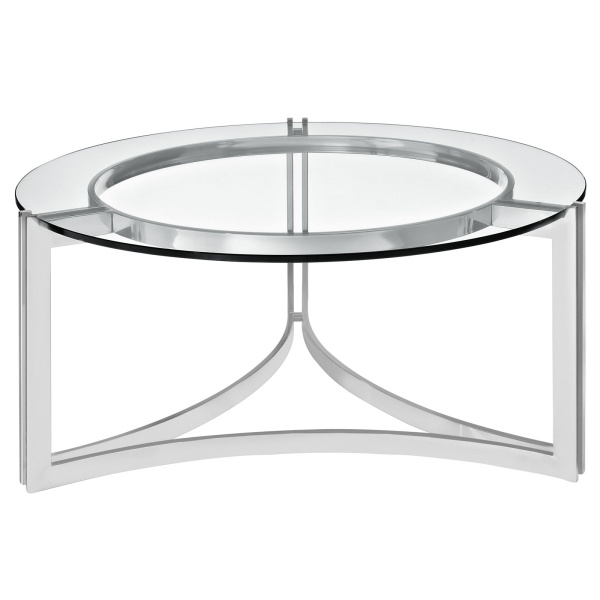 EEI-1438-SLV Signet Stainless Steel Coffee Table