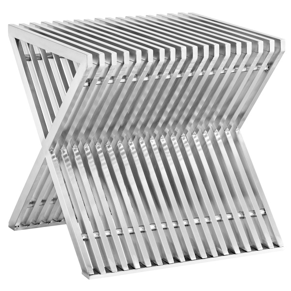 EEI-2096-SLV Press Stainless Steel Side Table