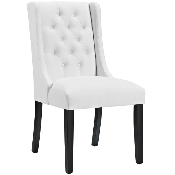 Baronet Vinyl Dining Chair White