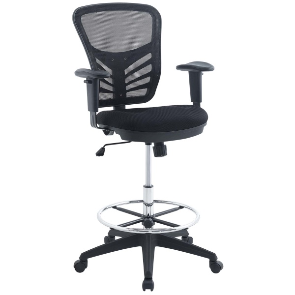 EEI-2289-BLK Articulate Drafting Chair Black