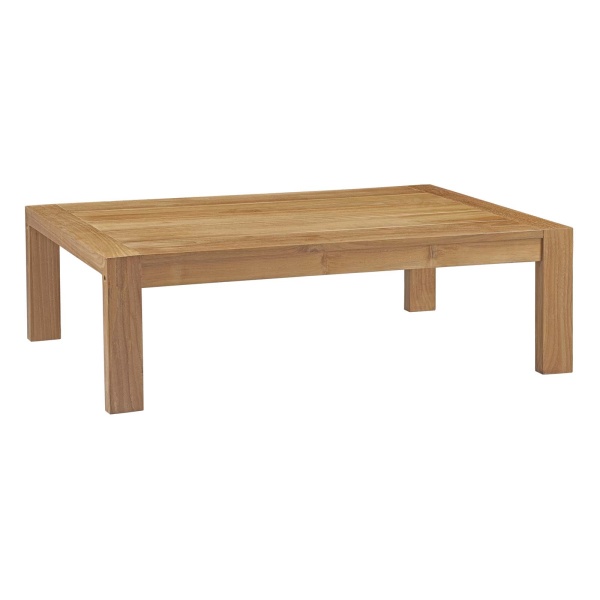 EEI-2710-NAT Upland Outdoor Patio Wood Coffee Table Natural