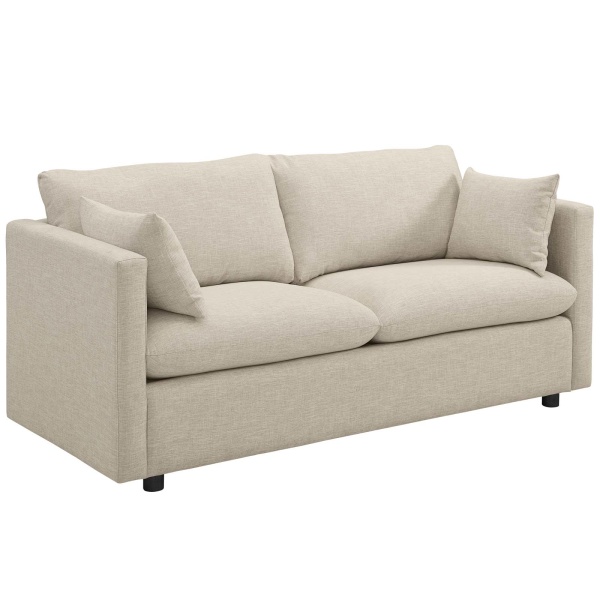 Activate Upholstered Fabric Sofa Beige