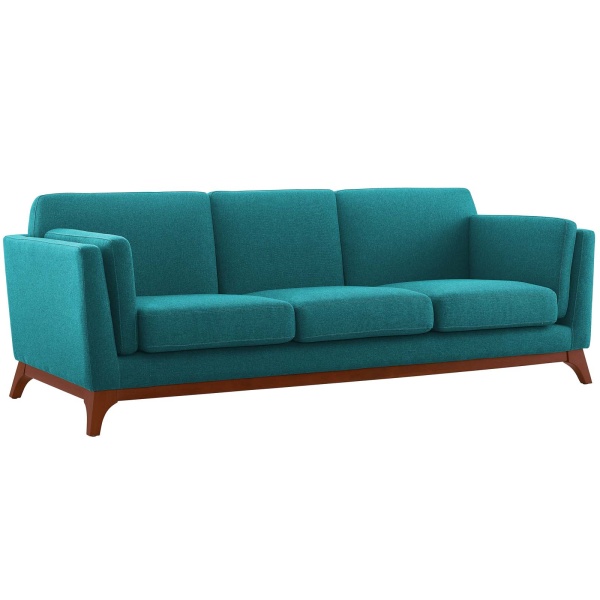 Chance Upholstered Fabric Sofa Teal