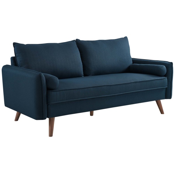 Revive Upholstered Fabric Sofa Azure