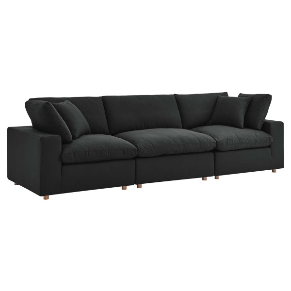 Commix Down Filled Overstuffed 3-Piece Sectional Sofa Set