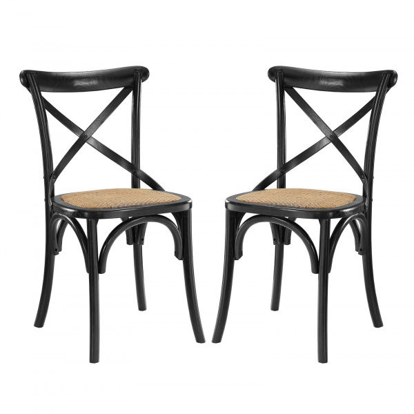 Gear Dining Side Chair Set of 2 Black
