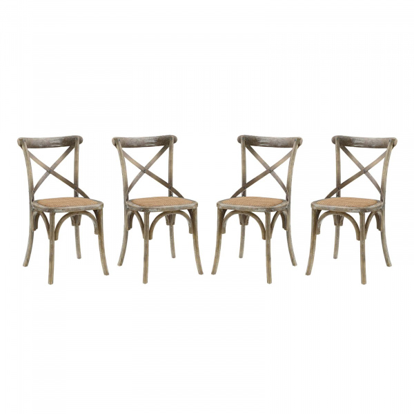 Gear Dining Side Chair (Set of 4) Gray