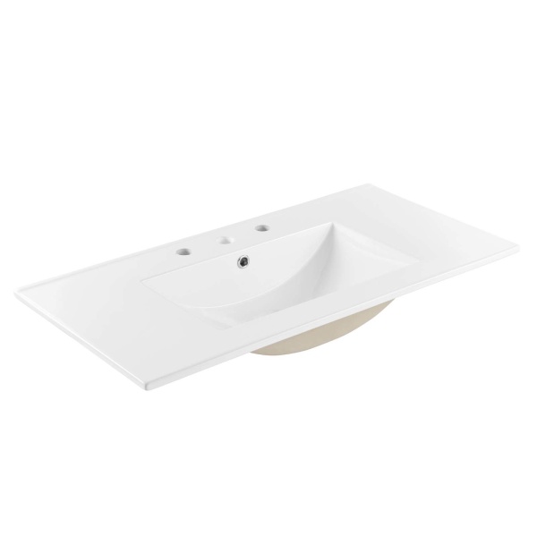 EEI-4203-WHI Cayman 36" Bathroom Sink in White