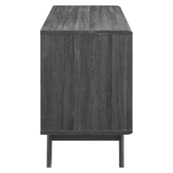 Render Vinyl Record Display Stand in Charcoal by Modway