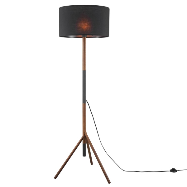 EEI-5305-BLK-WAL Natalie Tripod Floor Lamp
