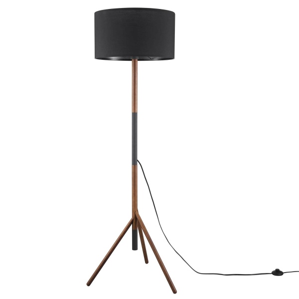 EEI-5305-BLK-WAL Natalie Tripod Floor Lamp