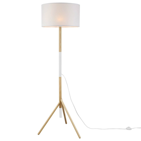 EEI-5305-WHI-NAT Natalie Tripod Floor Lamp