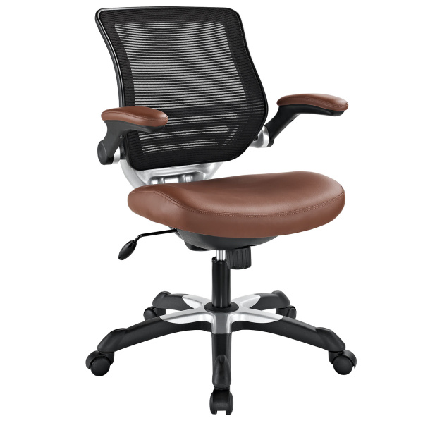 Edge Vinyl Office Chair in Tan by Modway