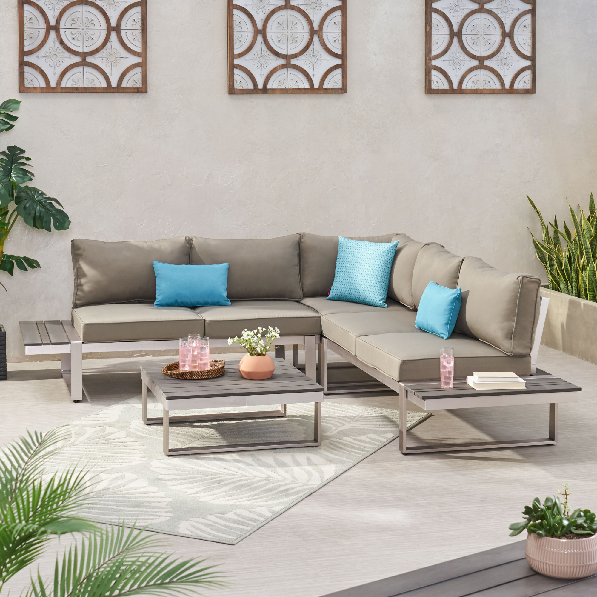Seater Sofa Set With Cushions, Sterling Outdoor Furniture