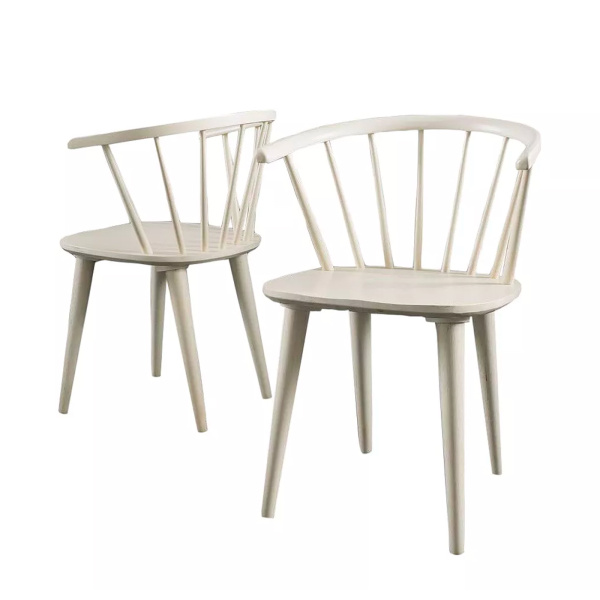 296032 Countryside Rounded Back Spindle Dining Chair (Set of 2)