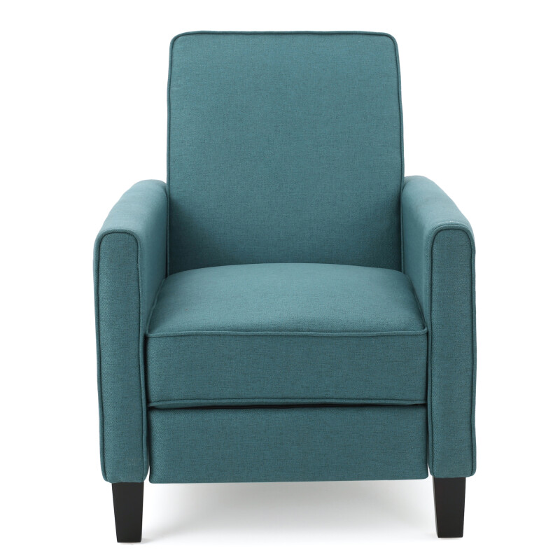 Darvis Fabric Recliner Club Chair in Dark Teal by Noble House
