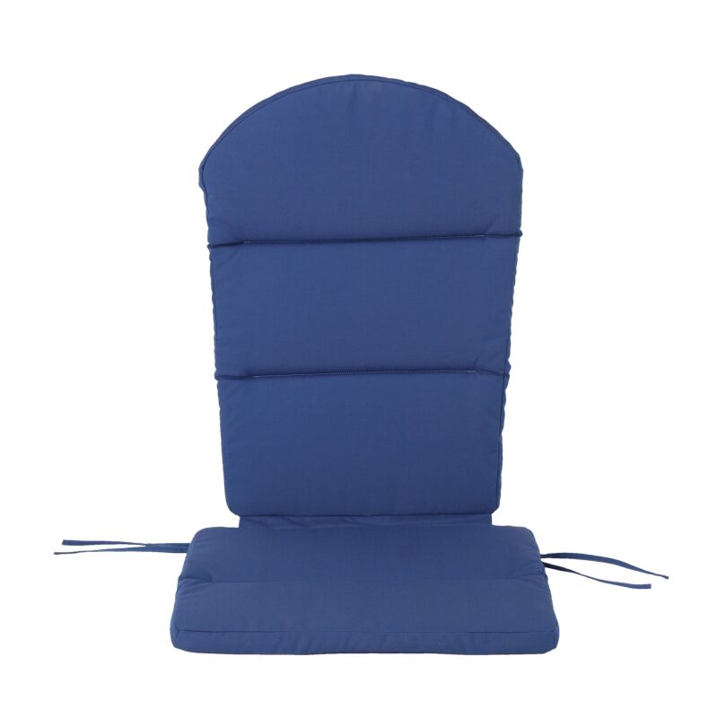 304531 Malibu Outdoor Water Resistant Adirondack Chair Cushion Navy Blue 1