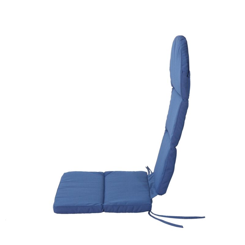 304531 Malibu Outdoor Water Resistant Adirondack Chair Cushion Navy Blue 4