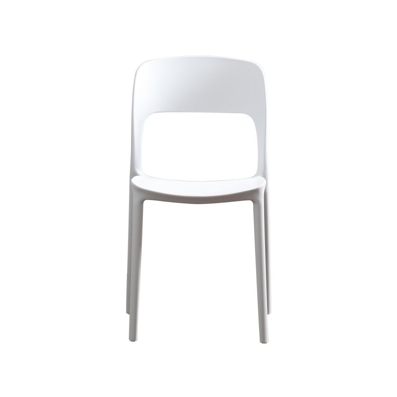 306515 Katherina Outdoor Plastic Chairs Set Of 2 White 4