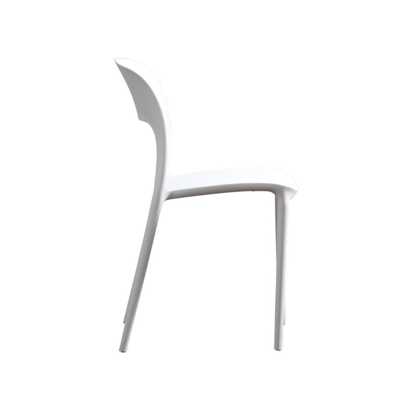 306515 Katherina Outdoor Plastic Chairs Set Of 2 White 5