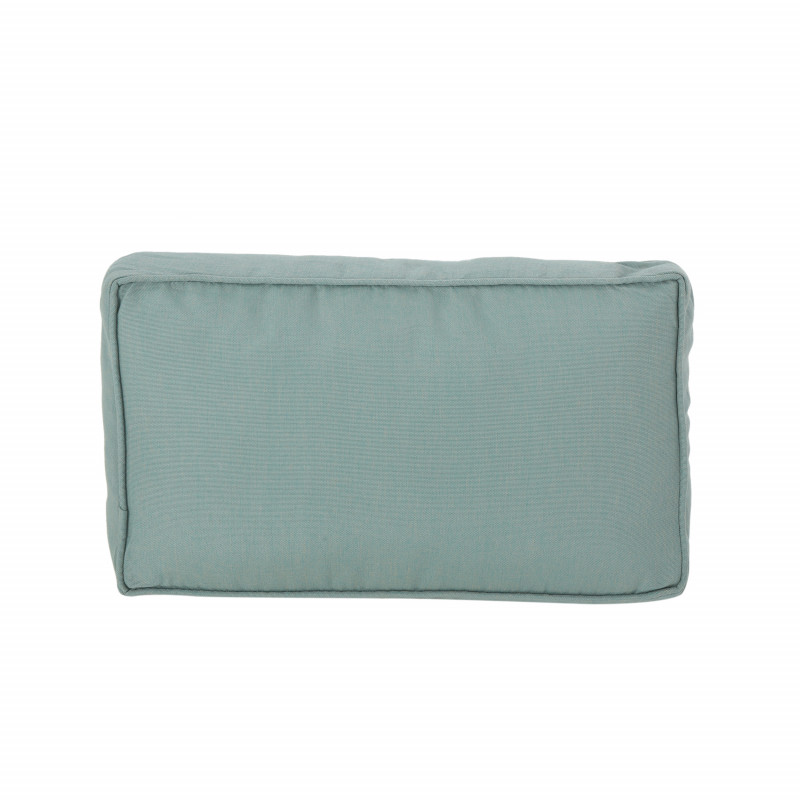 307947 Gold Coast Outdoor Rectanglular Water Resistant 12"x20" Lumbar Pillow, Teal